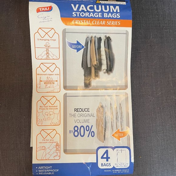 Vacuum Storage Bags - 4 Tall - Picture 1 of 9
